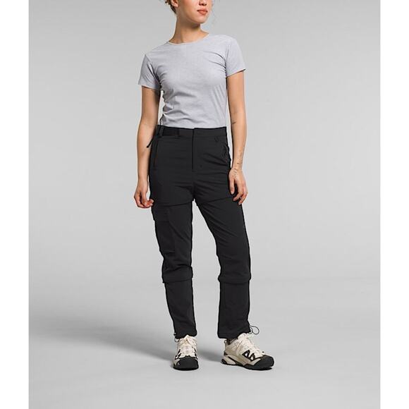 The North Face Women's Size 10 Reg Black Bridgeway Zip Off Pant NWT - Picture 1 of 14